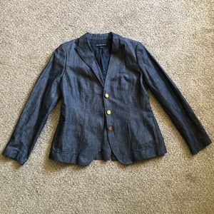 Brooks brothers 346 denim blazer size 8